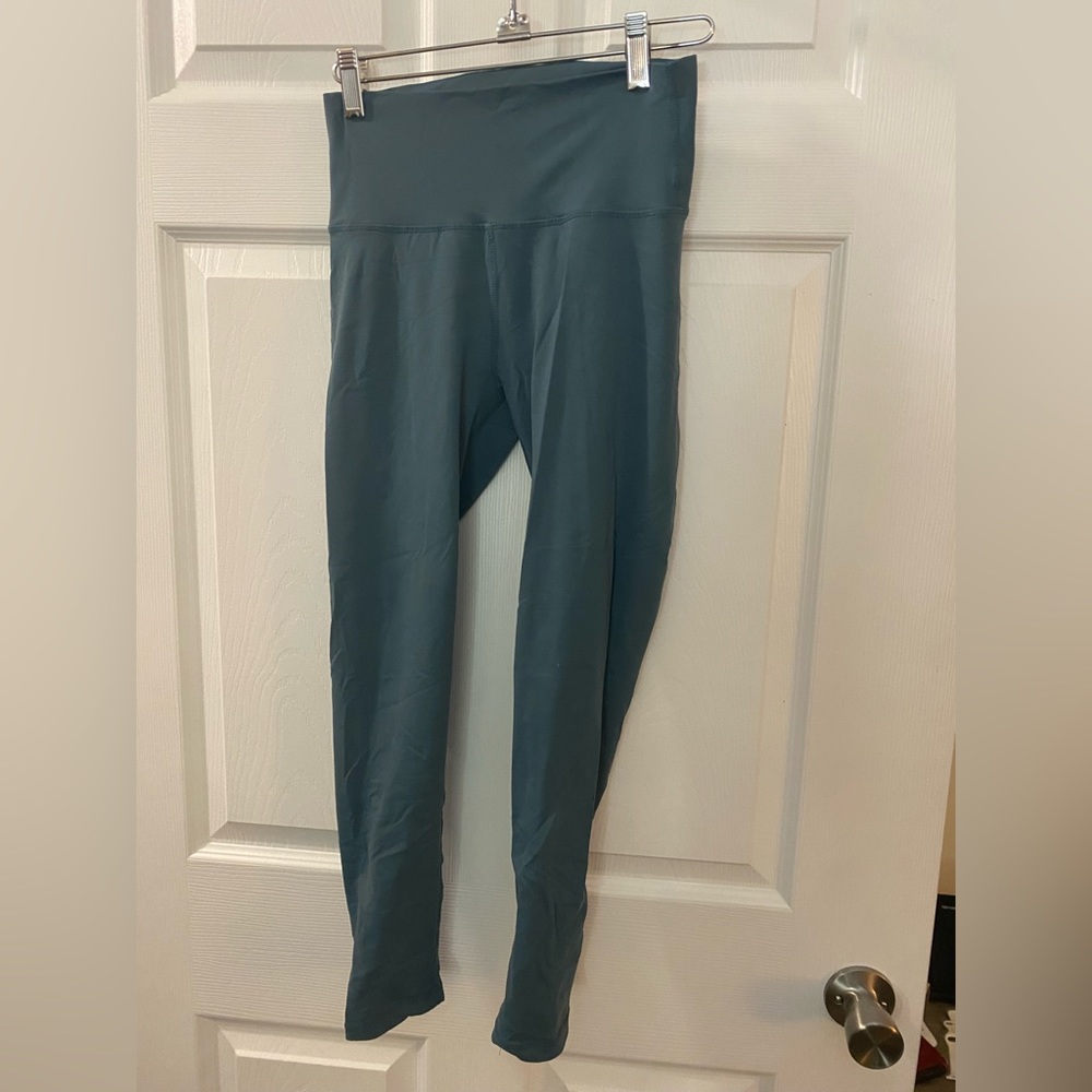 Blue Echt leggings with scrunch